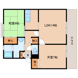 王寺駅 バス10分  片岡台１丁目下車：停歩3分 1階の物件間取画像